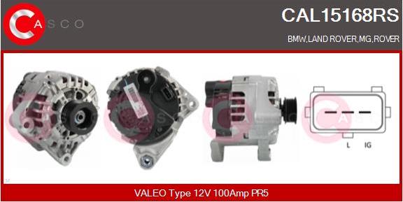 Casco CAL15168RS - Генератор vvparts.bg