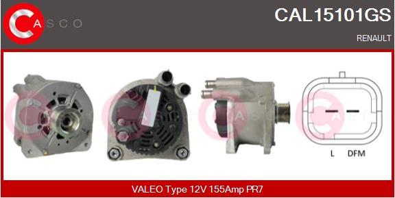 Casco CAL15101GS - Генератор vvparts.bg