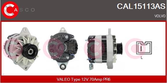 Casco CAL15113AS - Генератор vvparts.bg