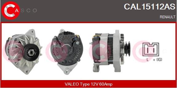 Casco CAL15112AS - Генератор vvparts.bg