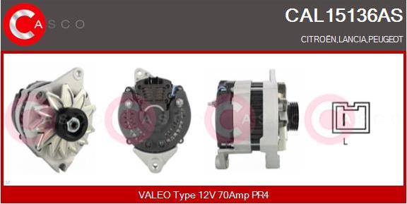 Casco CAL15136AS - Генератор vvparts.bg