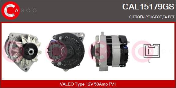 Casco CAL15179GS - Генератор vvparts.bg
