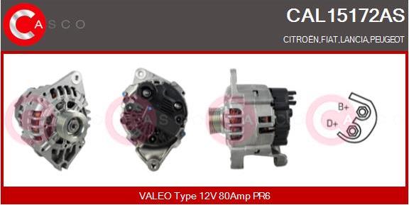 Casco CAL15172AS - Генератор vvparts.bg
