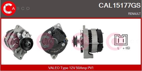 Casco CAL15177GS - Генератор vvparts.bg