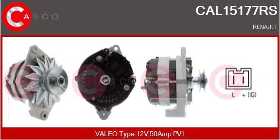 Casco CAL15177RS - Генератор vvparts.bg