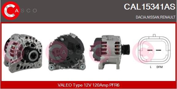 Casco CAL15341AS - Генератор vvparts.bg