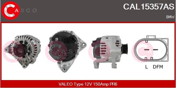 Casco CAL15357AS - Генератор vvparts.bg