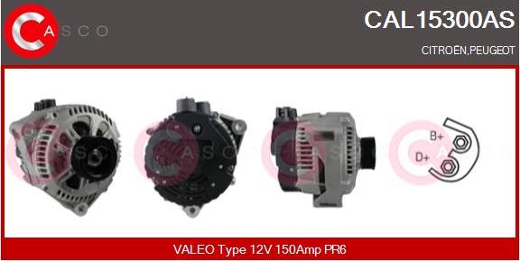 Casco CAL15300AS - Генератор vvparts.bg