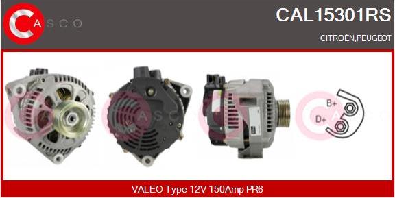 Casco CAL15301RS - Генератор vvparts.bg