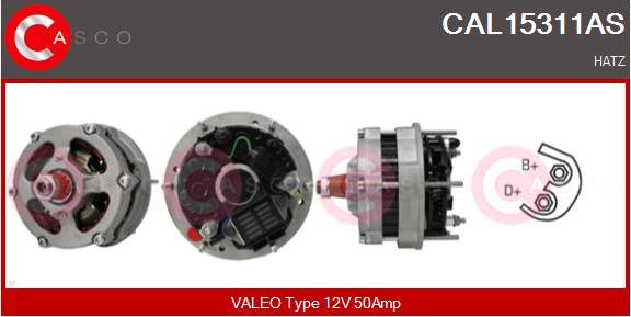 Casco CAL15311AS - Генератор vvparts.bg