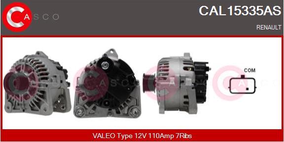 Casco CAL15335AS - Генератор vvparts.bg