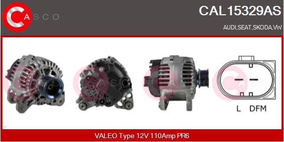 Casco CAL15329AS - Генератор vvparts.bg
