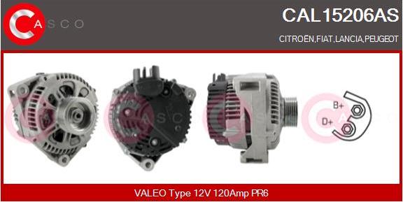 Casco CAL15206AS - Генератор vvparts.bg