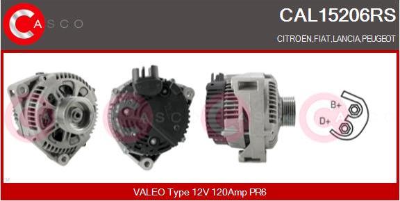 Casco CAL15206RS - Генератор vvparts.bg