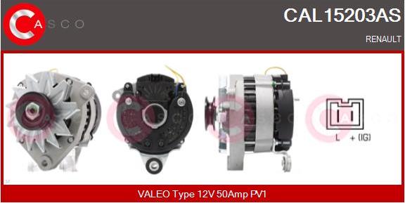 Casco CAL15203AS - Генератор vvparts.bg