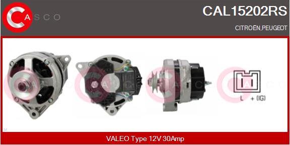 Casco CAL15202RS - Генератор vvparts.bg