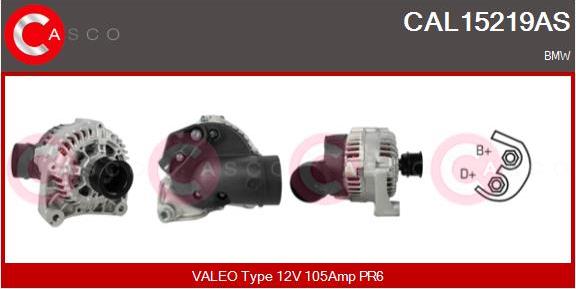 Casco CAL15219AS - Генератор vvparts.bg