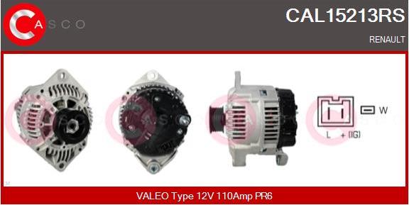 Casco CAL15213RS - Генератор vvparts.bg