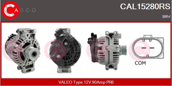 Casco CAL15280RS - Генератор vvparts.bg