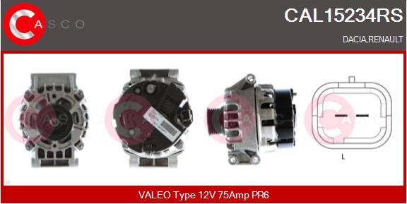 Casco CAL15234RS - Генератор vvparts.bg