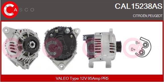 Casco CAL15238AS - Генератор vvparts.bg
