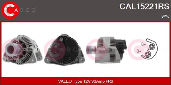 Casco CAL15221RS - Генератор vvparts.bg