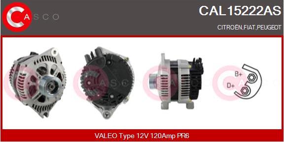 Casco CAL15222AS - Генератор vvparts.bg