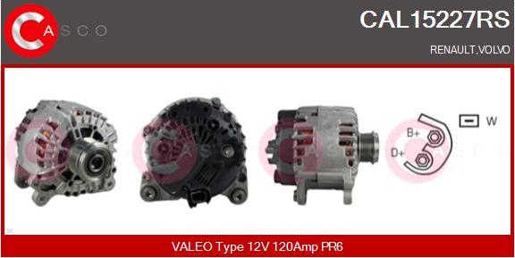Casco CAL15227RS - Генератор vvparts.bg