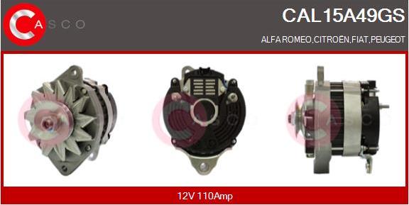 Casco CAL15A49GS - Генератор vvparts.bg