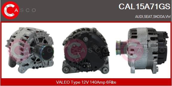 Casco CAL15A71GS - Генератор vvparts.bg