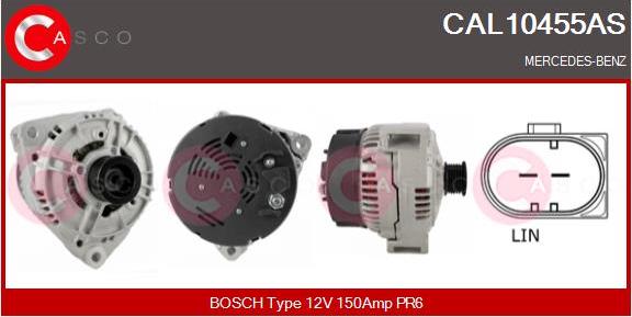 Casco CAL10455AS - Генератор vvparts.bg