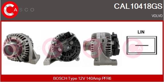 Casco CAL10418GS - Генератор vvparts.bg