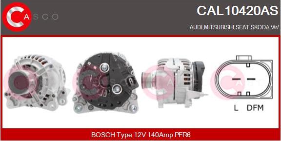 Casco CAL10420AS - Генератор vvparts.bg