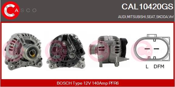 Casco CAL10420GS - Генератор vvparts.bg