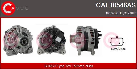 Casco CAL10546AS - Генератор vvparts.bg