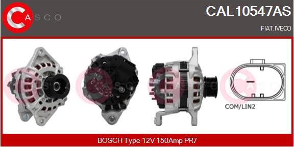 Casco CAL10547AS - Генератор vvparts.bg