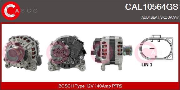 Casco CAL10564GS - Генератор vvparts.bg