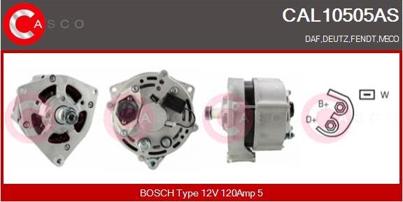 Casco CAL10505AS - Генератор vvparts.bg