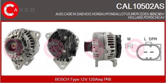 Casco CAL10502AS - Генератор vvparts.bg