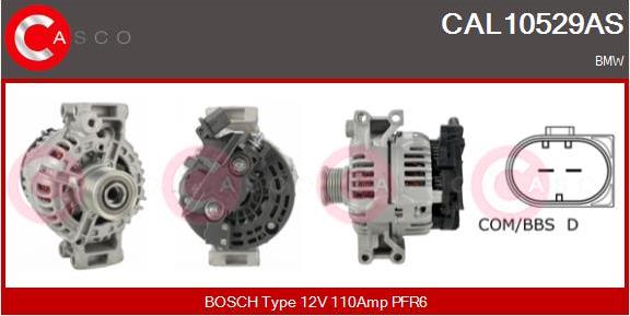 Casco CAL10529AS - Генератор vvparts.bg