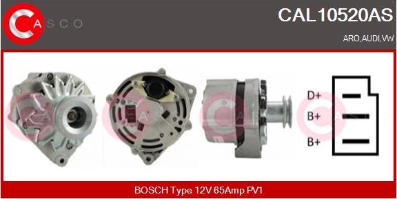 Casco CAL10520AS - Генератор vvparts.bg