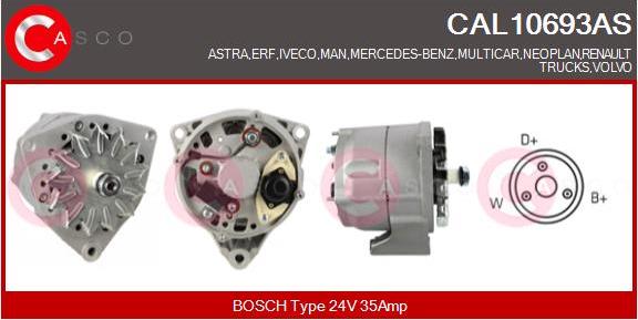 Casco CAL10693AS - Генератор vvparts.bg