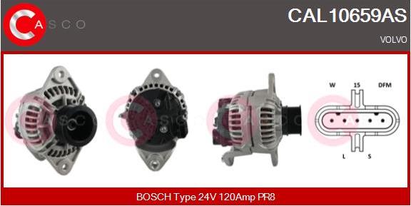 Casco CAL10659AS - Генератор vvparts.bg