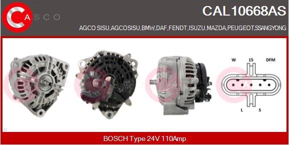 Casco CAL10668AS - Генератор vvparts.bg