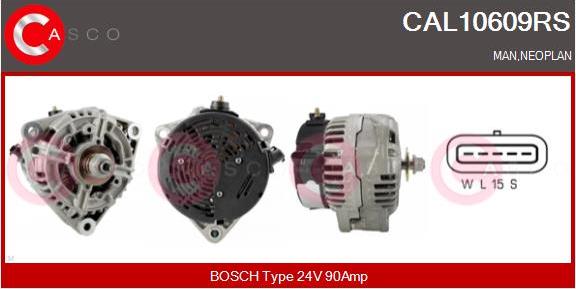 Casco CAL10609RS - Генератор vvparts.bg