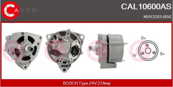 Casco CAL10600AS - Генератор vvparts.bg