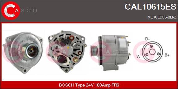 Casco CAL10615ES - Генератор vvparts.bg