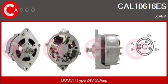 Casco CAL10616ES - Генератор vvparts.bg