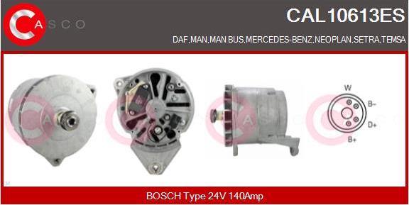 Casco CAL10613ES - Генератор vvparts.bg