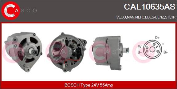 Casco CAL10635AS - Генератор vvparts.bg